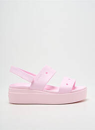 Sandale/pantofi decupați toc platformă toc de 4 la 6 cm roz CROCS femme