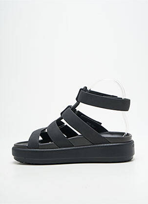 Sandale/pantofi decupați vârf deschis toc de 4 la 6 cm negru CROCS femme