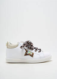 Adidași material neted toc plat până la 3 cm alb TITANITOS femme