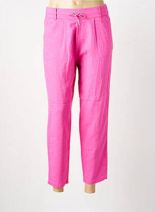 Pantalon 7/8 talie cu cleme mărime normală roz ONLY femeie