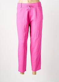 Pantalon 7/8 talie cu cleme mărime normală roz ONLY femeie