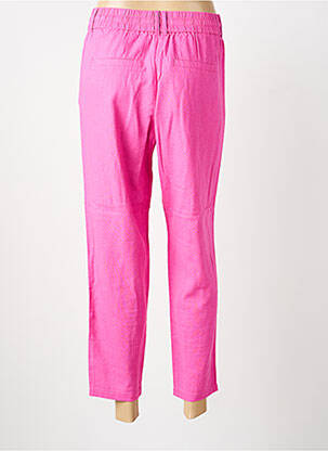 Pantalon 7/8 talie cu cleme mărime normală roz ONLY femeie