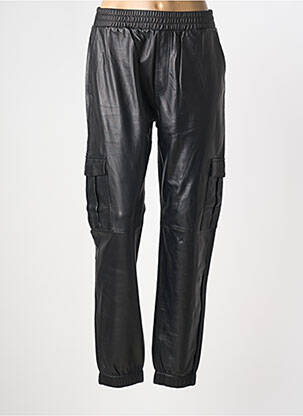 Pantalon cargo talie înaltă talie înaltă negru OAKWOOD femeie