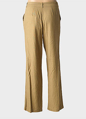 Pantalon drept țesătură crep talie înaltă verde ONLY femeie