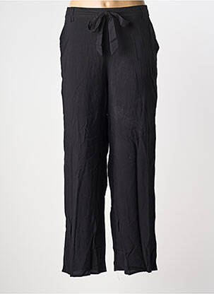 Pantalon drept țesătură poplin mărime normală negru ONLY femeie