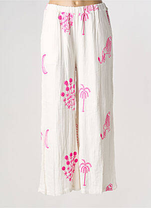 Pantalon larg roz THE CORNER femeie