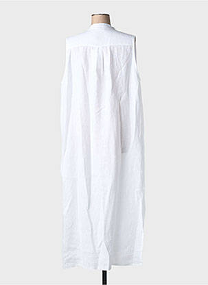 Rochie lungă fără mâneci fără mâneci alb MINETTE femeie