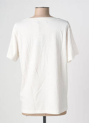 Tricou croială dreaptă mâneci scurte alb MOS MOSH femeie