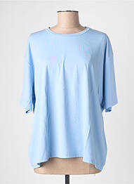 Tricou croială dreaptă mâneci scurte albastru THE CORNER femme