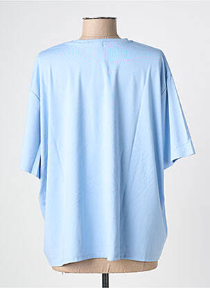 Tricou croială dreaptă mâneci scurte albastru THE CORNER femeie