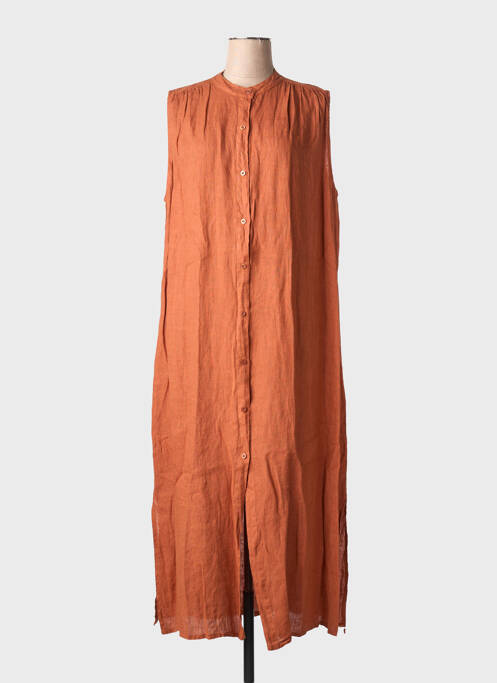 Rochie lungă maro deschis MINETTE femeie