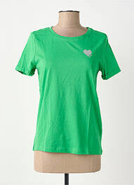 Tricou serigrafie mâneci scurte verde ONLY femeie
