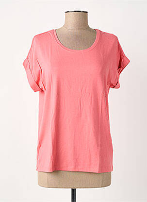 Tricou elasticitate mâneci scurte roz ONLY femeie