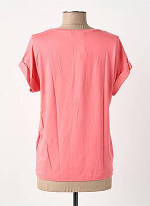 Tricou elasticitate mâneci scurte roz ONLY femeie