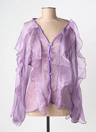 Cămașă țesătură crep mâneci lungi violet LOVIKA femme