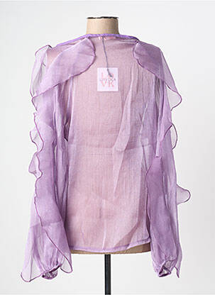 Cămașă țesătură crep mâneci lungi violet LOVIKA femeie