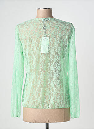 Top croială cambrată mâneci lungi verde NINETTE femeie