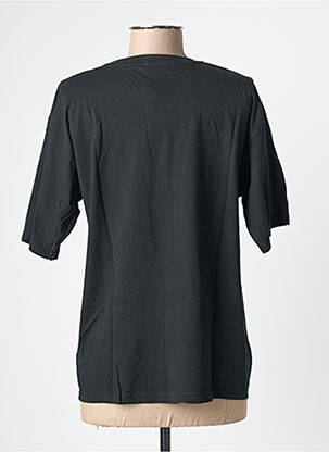 Tricou croială dreaptă mâneci scurte negru NINETTE femeie