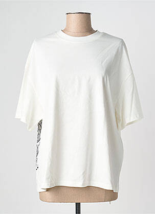 Tricou croială dreaptă mâneci scurte bej ADORE femeie