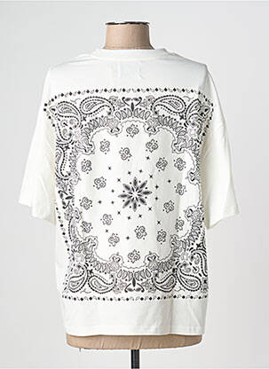 Tricou croială dreaptă mâneci scurte bej ADORE femeie