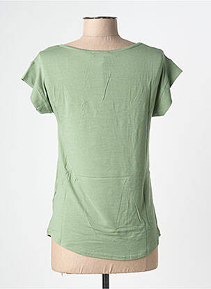 Tricou elasticitate mâneci scurte verde BE FUN femeie