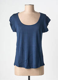 Tricou elasticitate mâneci scurte albastru BE FUN femme