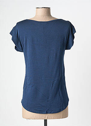 Tricou elasticitate mâneci scurte albastru BE FUN femme