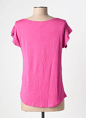 Tricou elasticitate mâneci scurte roz BE FUN femeie
