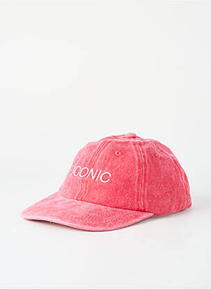 Șapcă țesătură denim roșu PIECES unisex