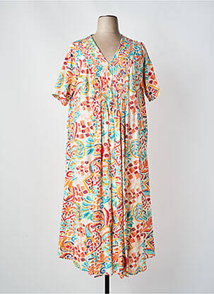 Rochie midi roșu ORIENTIQUE NATURALLY femeie