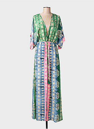 Rochie lungă verde CARLA femeie