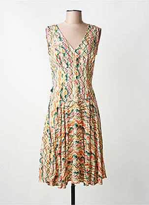 Rochie midi bej KALI YOG femeie