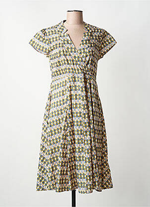 Rochie midi bej KALI YOG femeie