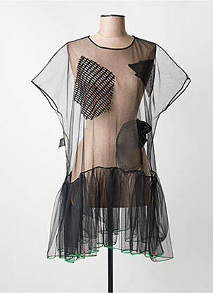 Tunică mâneci scurte negru BIZE femeie