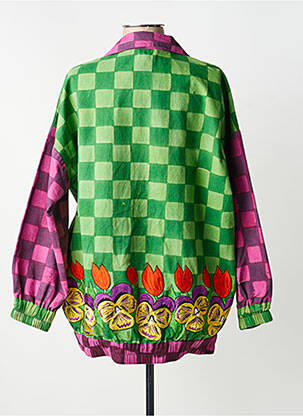 Jachete casual buzunare verde XIWIKJ femeie