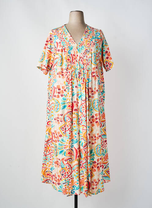 Rochie midi roșu ORIENTIQUE NATURALLY femeie