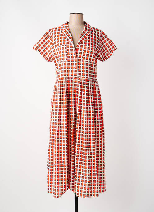 Rochie midi portocaliu KALI YOG femeie