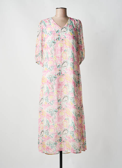 Rochie midi roz MADE IN SENS femeie