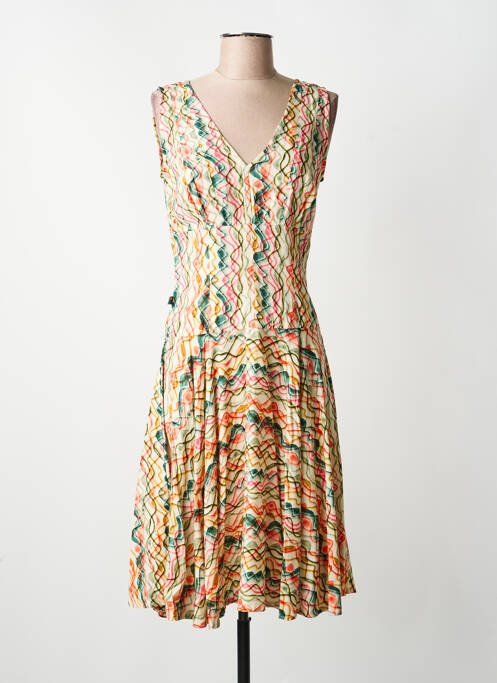 Rochie midi bej KALI YOG femeie