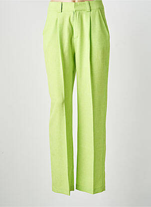 Pantalon drept țesătură poplin mărime normală verde RATS & BANANAS femeie