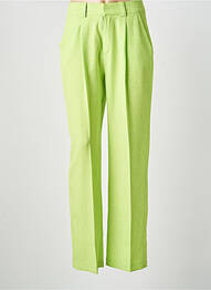 Pantalon drept țesătură poplin mărime normală verde RATS & BANANAS femeie