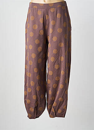 Pantalon larg maro KEDZIOREK femeie