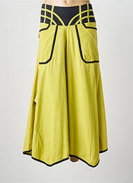 Sarouel croială largă verde COULEURS DU MONDE femeie