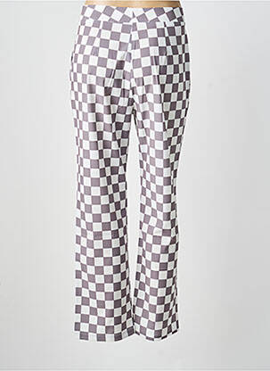 Pantalon drept țesătură poplin mărime normală alb RATS & BANANAS femeie