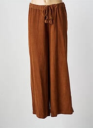 Pantalon larg buzunare mărime normală maro ORIENTIQUE NATURALLY femeie