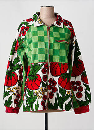 Jachete casual croială dreaptă verde XIWIKJ femeie