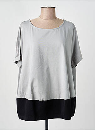 Top elasticitate mâneci scurte gri URBAN BY ALEMBIKA femeie