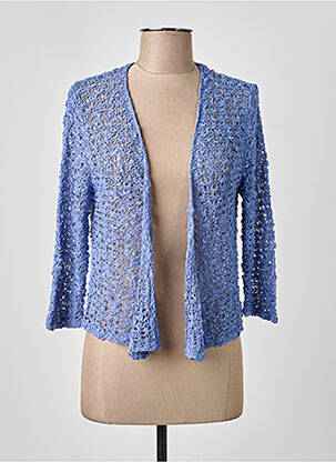 Vestă cu mâneci lungi mâneci 3/4 albastru BLEU MANDARINE femeie