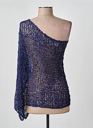 Top croială cambrată fără mâneci albastru BLEU MANDARINE femeie