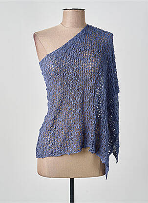 Top croială cambrată fără mâneci albastru deschis BLEU MANDARINE femeie